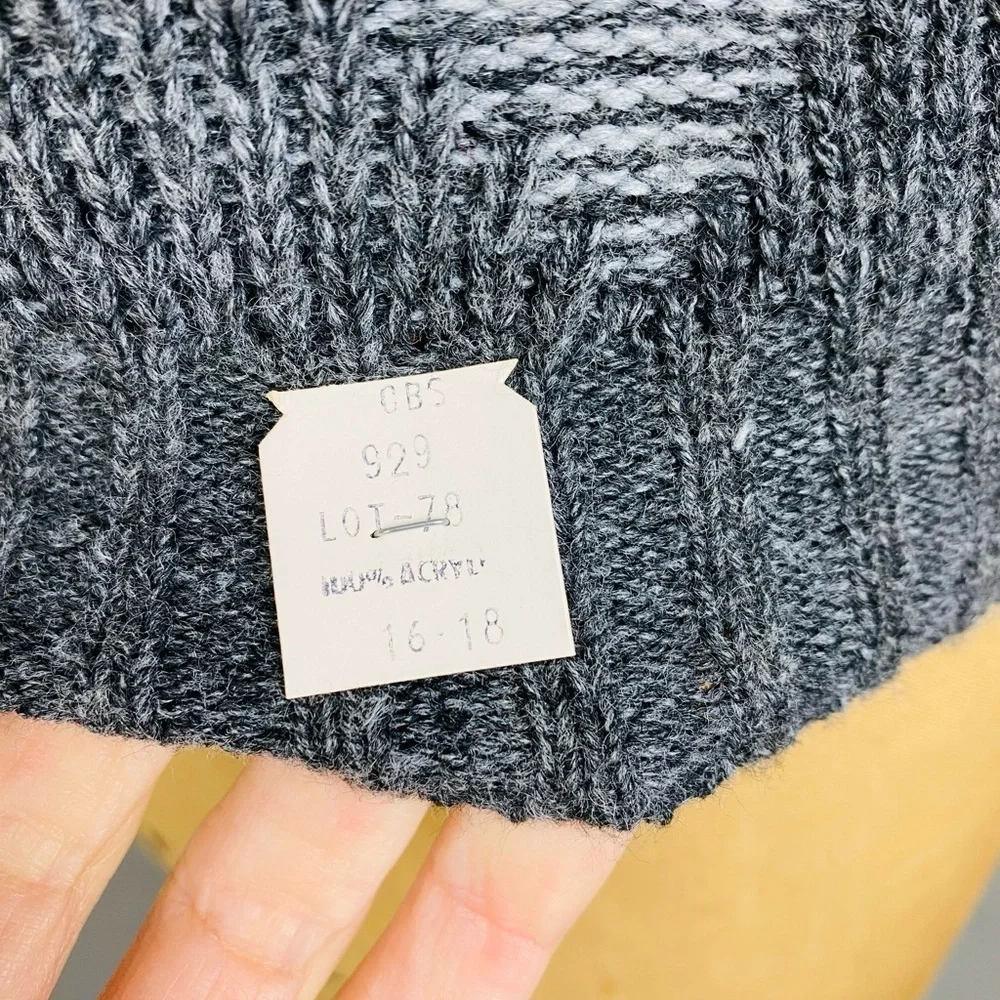 Vintage Exchange Unlimited Cardigan V Neck Sweater, Grandpa Sweater, XS, NOS